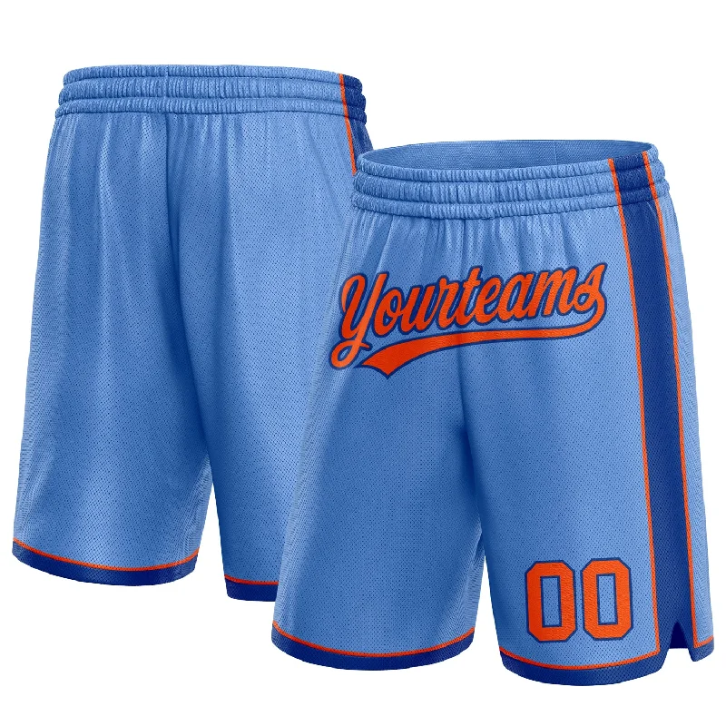 High-Quality Unisex Basics For Everyday Wear Modish Fashion Discounts Custom Light Blue Orange-Royal Authentic Basketball Shorts High-Quality Unisex Basics For Everyday Wear Modish Fashion Discounts Custom Light Blue Orange-Royal Authentic Basketball Shorts