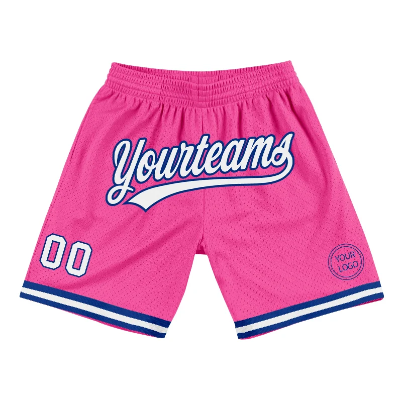 Minimalist Unisex Wardrobe Must-Haves Hot Deals Custom Pink White-Royal Authentic Throwback Basketball Shorts Minimalist Unisex Wardrobe Must-Haves Hot Deals Custom Pink White-Royal Authentic Throwback Basketball Shorts