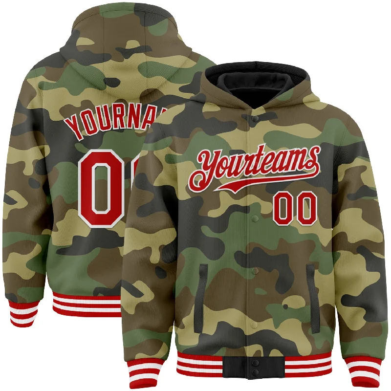 Comfortable Gender-Free Fashion Choices Season Sale Custom Camo Red-White Bomber Full-Snap Varsity Letterman Salute To Service Hoodie Jacket Comfortable Gender-Free Fashion Choices Season Sale Custom Camo Red-White Bomber Full-Snap Varsity Letterman Salute To Service Hoodie Jacket