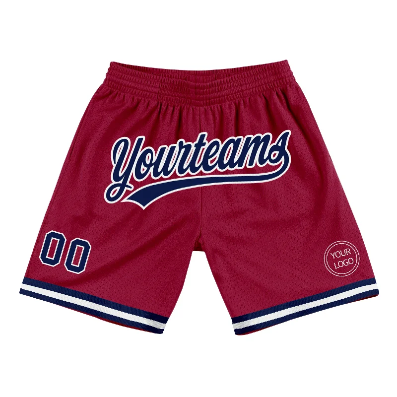 Versatile And Stylish Unisex Apparel Polished Style Deals Custom Maroon Navy-White Authentic Throwback Basketball Shorts Versatile And Stylish Unisex Apparel Polished Style Deals Custom Maroon Navy-White Authentic Throwback Basketball Shorts