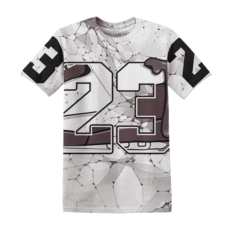 Trendy Unisex Streetwear Fashion NastyJamz Burgundy Crush 3s T-Shirt Match 23 Sneaker All-Over Print Trendy Unisex Streetwear Fashion NastyJamz Burgundy Crush 3s T-Shirt Match 23 Sneaker All-Over Print