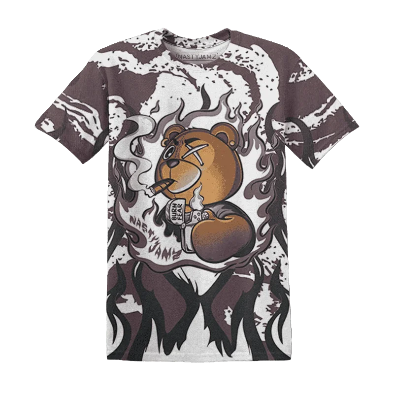 Modern Unisex Wardrobe Staples NastyJamz Burgundy Crush 3s T-Shirt Match BER Burn Fear All-Over Print Modern Unisex Wardrobe Staples NastyJamz Burgundy Crush 3s T-Shirt Match BER Burn Fear All-Over Print