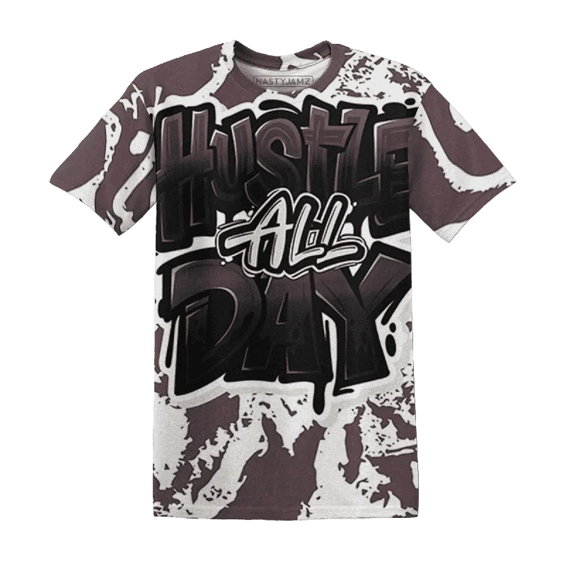 Versatile Clothing For All Genders NastyJamz Burgundy Crush 3s T-Shirt Match Hustle All Day All-Over Print Versatile Clothing For All Genders NastyJamz Burgundy Crush 3s T-Shirt Match Hustle All Day All-Over Print