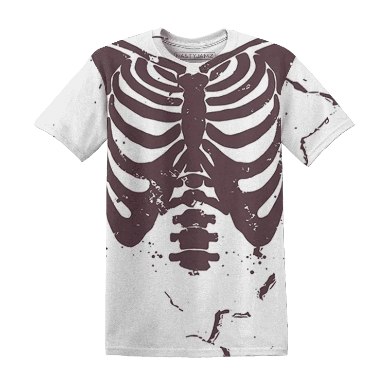 Contemporary Gender-Free Clothing Styles NastyJamz Burgundy Crush 3s T-Shirt Match Skeleton Y2k All-Over Print Contemporary Gender-Free Clothing Styles NastyJamz Burgundy Crush 3s T-Shirt Match Skeleton Y2k All-Over Print