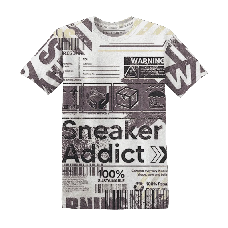 Urban-Inspired Unisex Fashion Pieces NastyJamz Burgundy Crush 3s T-Shirt Match Sneaker Addict Warning All-Over Print Urban-Inspired Unisex Fashion Pieces NastyJamz Burgundy Crush 3s T-Shirt Match Sneaker Addict Warning All-Over Print