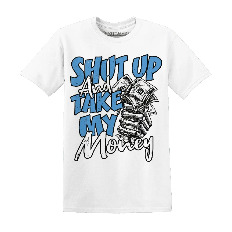 Gender-Neutral Clothing Styles Spring Offer Carolina Blue Univercitii 17s T-Shirt Match Shut Up