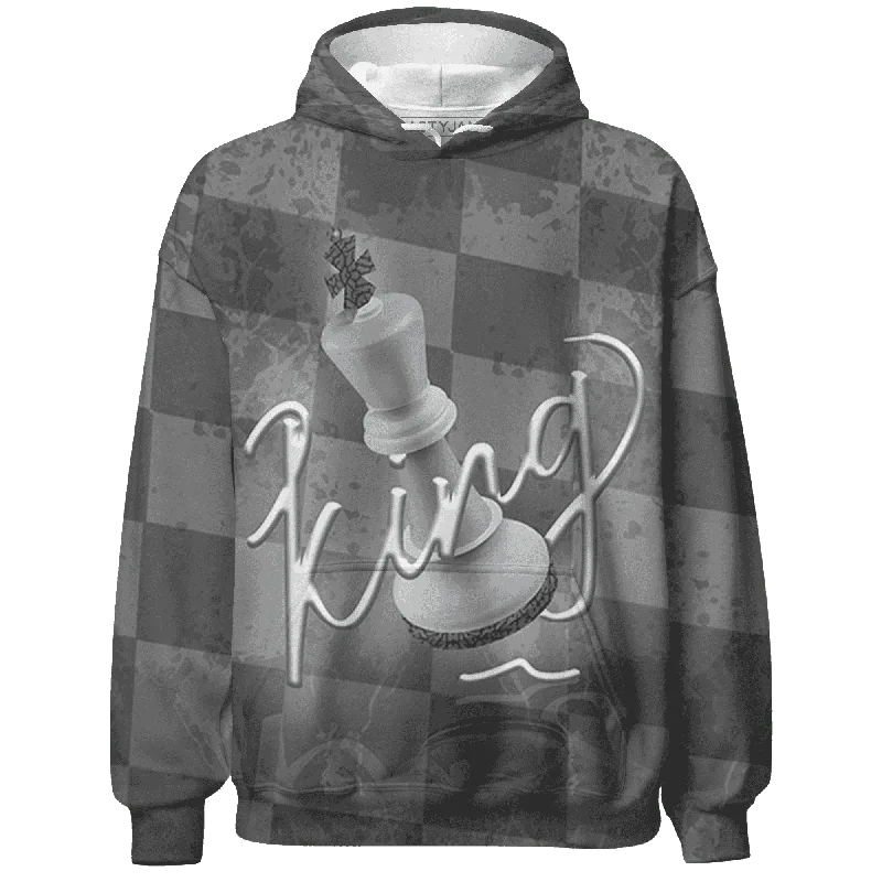 Unisex Casual Wear For All Seasons Cozy Chic Promotions NastyJamz Cement Grey 3s Hoodie Match Black King All-Over Print Unisex Casual Wear For All Seasons Cozy Chic Promotions NastyJamz Cement Grey 3s Hoodie Match Black King All-Over Print