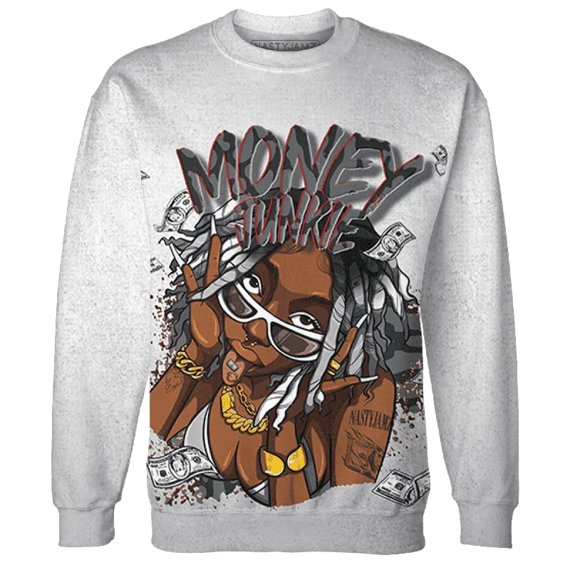 Urban Unisex Fashion Outfits Trendy Women'S Wear Collection NastyJamz Cement Grey 3s Sweatshirt Match Money Junkie All-Over Print Urban Unisex Fashion Outfits Trendy Women'S Wear Collection NastyJamz Cement Grey 3s Sweatshirt Match Money Junkie All-Over Print