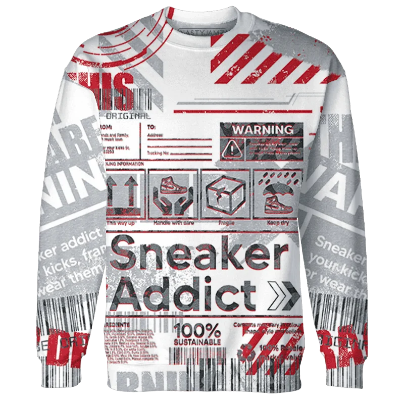 Functional And Stylish Unisex Wear Summer Deals NastyJamz Cement Grey 3s Sweatshirt Match Sneaker Addict Warning All-Over Print Functional And Stylish Unisex Wear Summer Deals NastyJamz Cement Grey 3s Sweatshirt Match Sneaker Addict Warning All-Over Print
