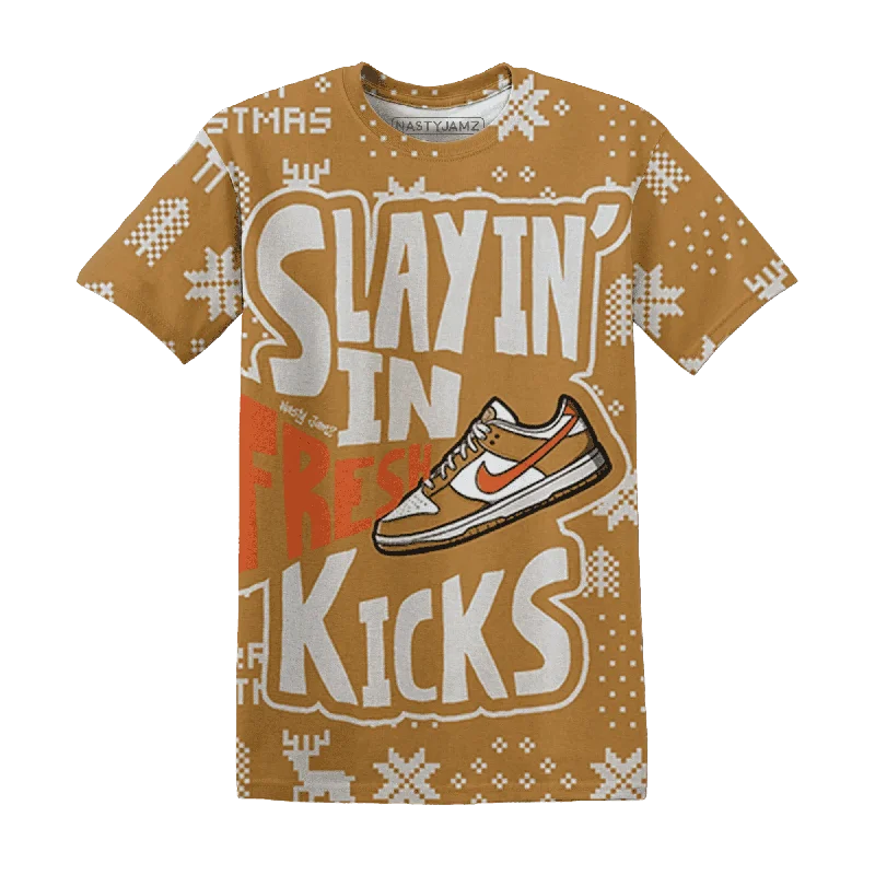 Unisex Everyday Fashion Essentials Dunk Low Retro Wheat Orange NastyJamz T-Shirt Match Slayin Kicks All-Over Print Unisex Everyday Fashion Essentials Dunk Low Retro Wheat Orange NastyJamz T-Shirt Match Slayin Kicks All-Over Print