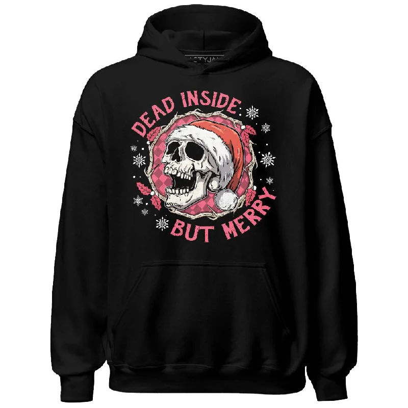 Versatile Unisex Layering Pieces Sophisticated Street Style Offers Dunk Next Nature Aster Pink NastyJamz Hoodie Match Dead Inside But Merry