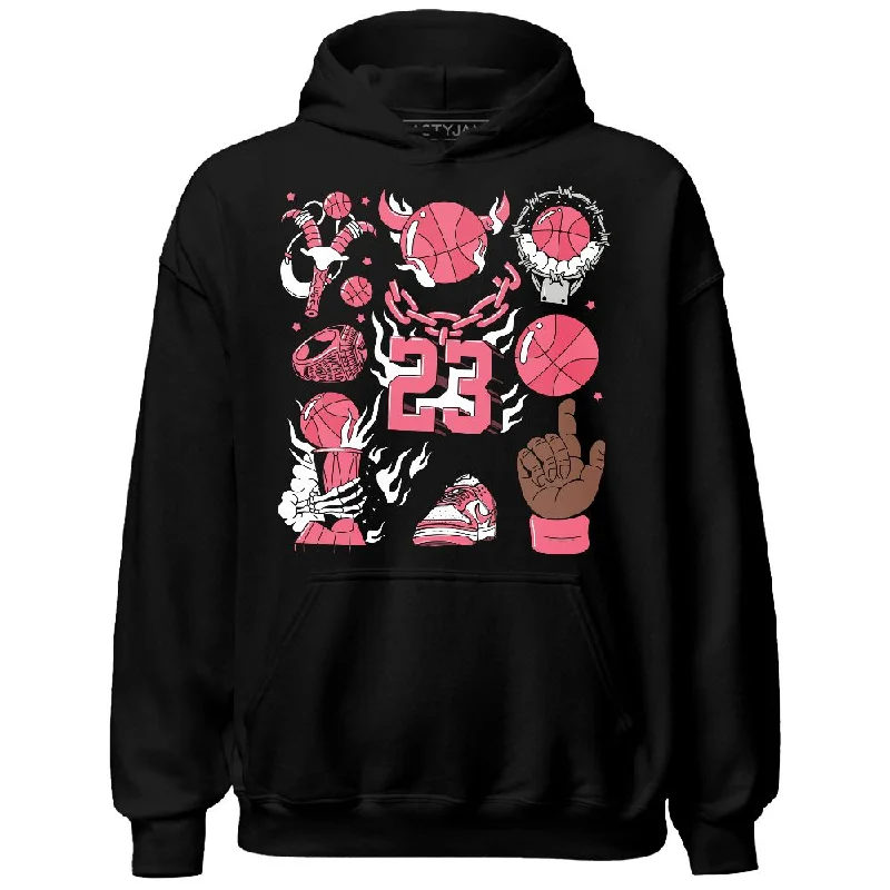 Comfortable Unisex Streetwear Sophisticated Fashion Dunk Next Nature Aster Pink NastyJamz Hoodie Match Neclaces Number 23 Comfortable Unisex Streetwear Sophisticated Fashion Dunk Next Nature Aster Pink NastyJamz Hoodie Match Neclaces Number 23