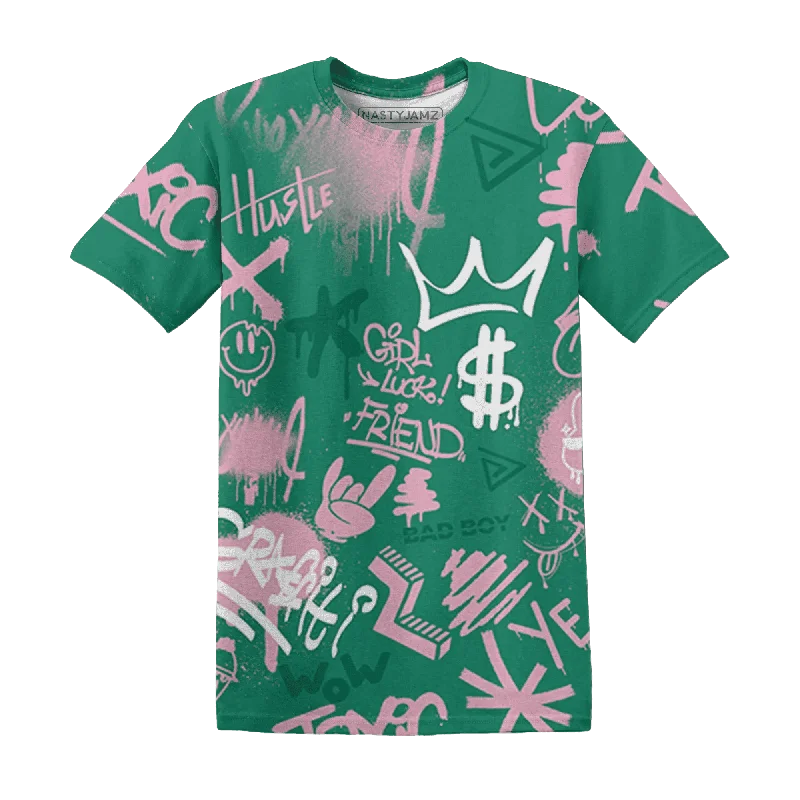 Elegant And Minimal Gender-Free Clothing NastyJamz Dunk Pink Malachite Medium Soft Low Sail T-Shirt Match Graffiti King Doodle Style All-Over Print Elegant And Minimal Gender-Free Clothing NastyJamz Dunk Pink Malachite Medium Soft Low Sail T-Shirt Match Graffiti King Doodle Style All-Over Print