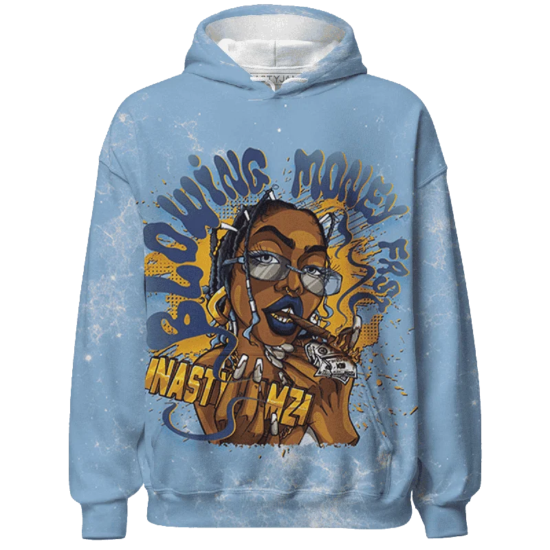 Chic And Casual Unisex Fashion Trends Discover Now NastyJamz First In Flight 1s Hoodie Match Blowing Money Fast Girl All-Over Print