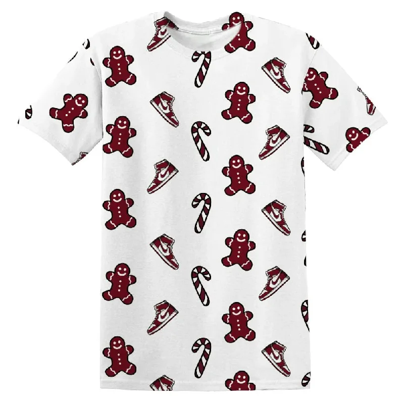 Comfortable And Stylish Unisex Outfits High White Team Red 1s NastyJamz T-Shirt Match Candy Cookie Kicks All-Over Print Comfortable And Stylish Unisex Outfits High White Team Red 1s NastyJamz T-Shirt Match Candy Cookie Kicks All-Over Print