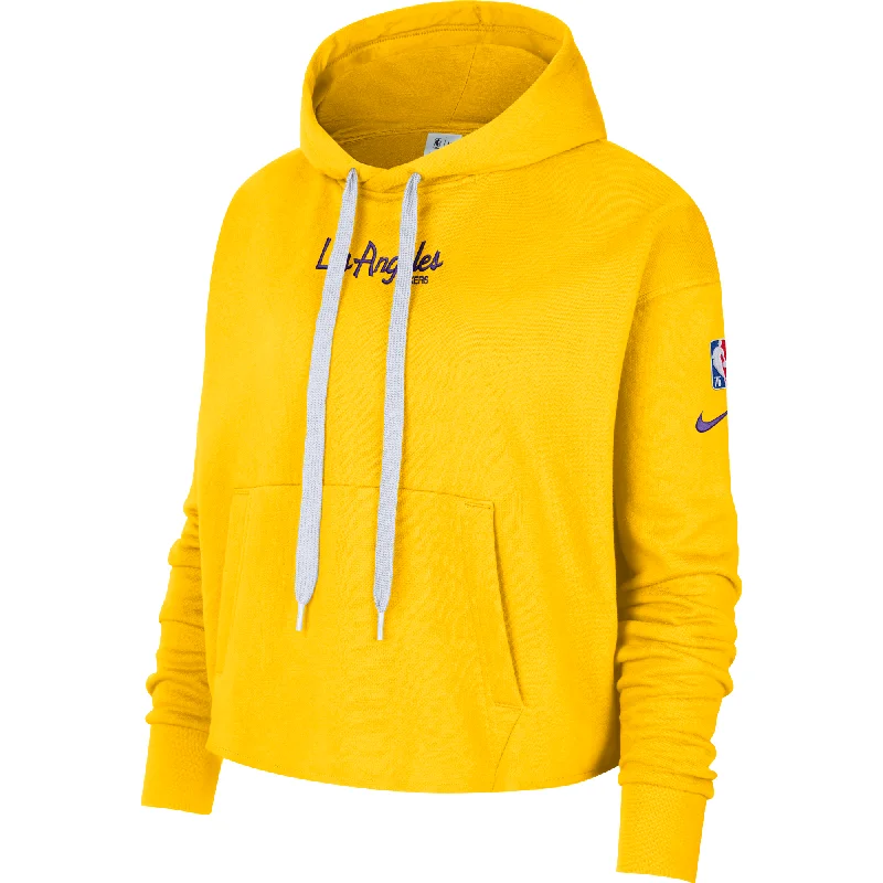 Relaxed-Fit Unisex Fashion For All-Day Comfort Special Offers, Don't Miss Los Angeles Lakers Courtside Women's Nike NBA Fleece Pullover Hoodie