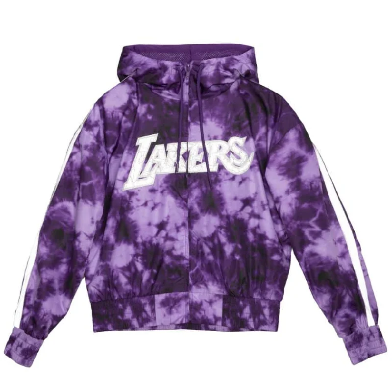 Casual And Trendy Unisex Fashion Staples Insane Discount Onslaught Los Angeles Lakers Women's Galaxy Windbreaker Casual And Trendy Unisex Fashion Staples Insane Discount Onslaught Los Angeles Lakers Women's Galaxy Windbreaker