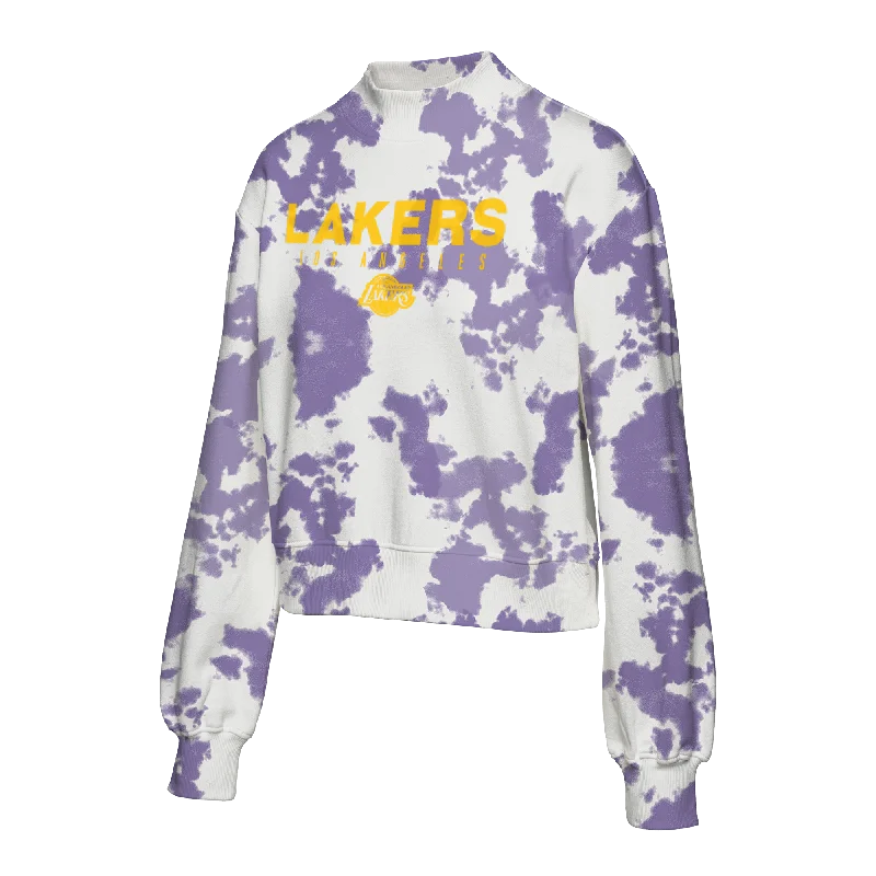 Fashion-Forward Gender-Neutral Outerwear Winter Warehouse Sale Los Angeles Lakers Women's Tie Dye Mock Neck T-Shirt Fashion-Forward Gender-Neutral Outerwear Winter Warehouse Sale Los Angeles Lakers Women's Tie Dye Mock Neck T-Shirt