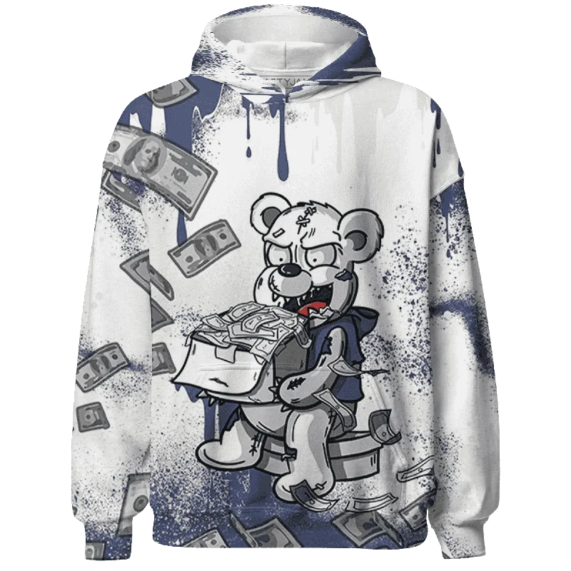 Versatile And Stylish Unisex Apparel Luxury Fashion Discounts NastyJamz Low Diffused Blue 11s Hoodie Match Cash Money Splash Paint All-Over Print Versatile And Stylish Unisex Apparel Luxury Fashion Discounts NastyJamz Low Diffused Blue 11s Hoodie Match Cash Money Splash Paint All-Over Print