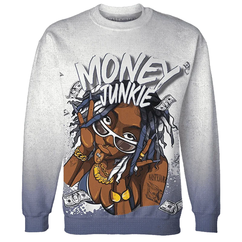 Relaxed-Fit Unisex Clothing Options Weekend Exclusive NastyJamz Low Diffused Blue 11s Sweatshirt Match Money Junkie All-Over Print Relaxed-Fit Unisex Clothing Options Weekend Exclusive NastyJamz Low Diffused Blue 11s Sweatshirt Match Money Junkie All-Over Print