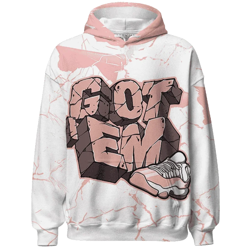 Sustainable Gender-Neutral Apparel Shop Sales NastyJamz Low Legend Pink 11s Hoodie Match Got Em All-Over Print Sustainable Gender-Neutral Apparel Shop Sales NastyJamz Low Legend Pink 11s Hoodie Match Got Em All-Over Print