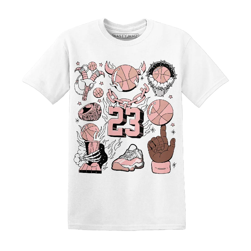 Effortless And Modern Unisex Dressing Absurdly Cheap Sale NastyJamz Low Legend Pink 11s T-Shirt Match Neclaces Number 23 Effortless And Modern Unisex Dressing Absurdly Cheap Sale NastyJamz Low Legend Pink 11s T-Shirt Match Neclaces Number 23
