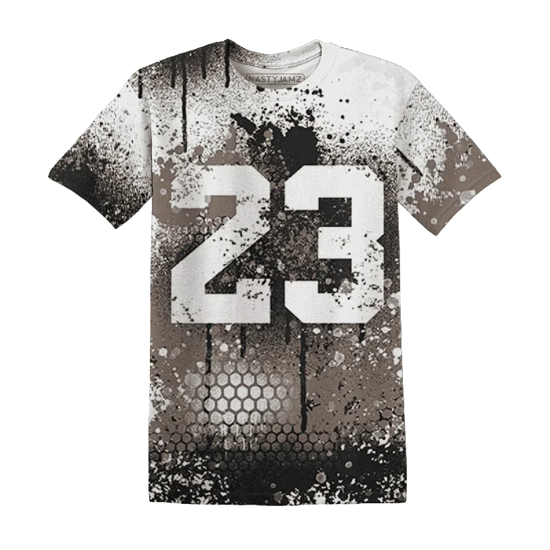 Chic And Casual Unisex Fashion Trends Statement Fashion Offers NastyJamz Low Mocha 1s T-Shirt Match 23 Painted Graffiti Chic And Casual Unisex Fashion Trends Statement Fashion Offers NastyJamz Low Mocha 1s T-Shirt Match 23 Painted Graffiti