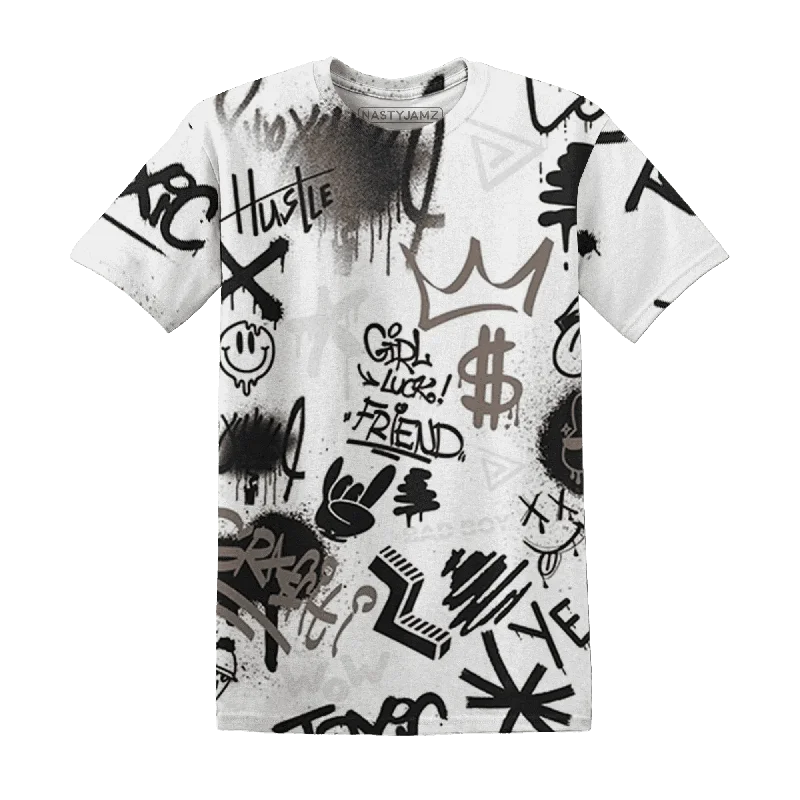Soft And Breathable Unisex Loungewear NastyJamz Low Mocha 1s T-Shirt Match Graffiti King Doodle Style All-Over Print Soft And Breathable Unisex Loungewear NastyJamz Low Mocha 1s T-Shirt Match Graffiti King Doodle Style All-Over Print