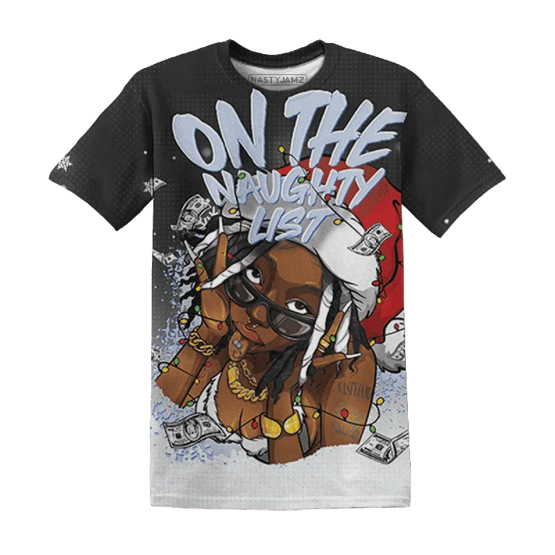 Casual Yet Sophisticated Unisex Fashion Low Space Jamz 11s NastyJamz T-Shirt Match Xmas Naughty List All-Over Print Casual Yet Sophisticated Unisex Fashion Low Space Jamz 11s NastyJamz T-Shirt Match Xmas Naughty List All-Over Print