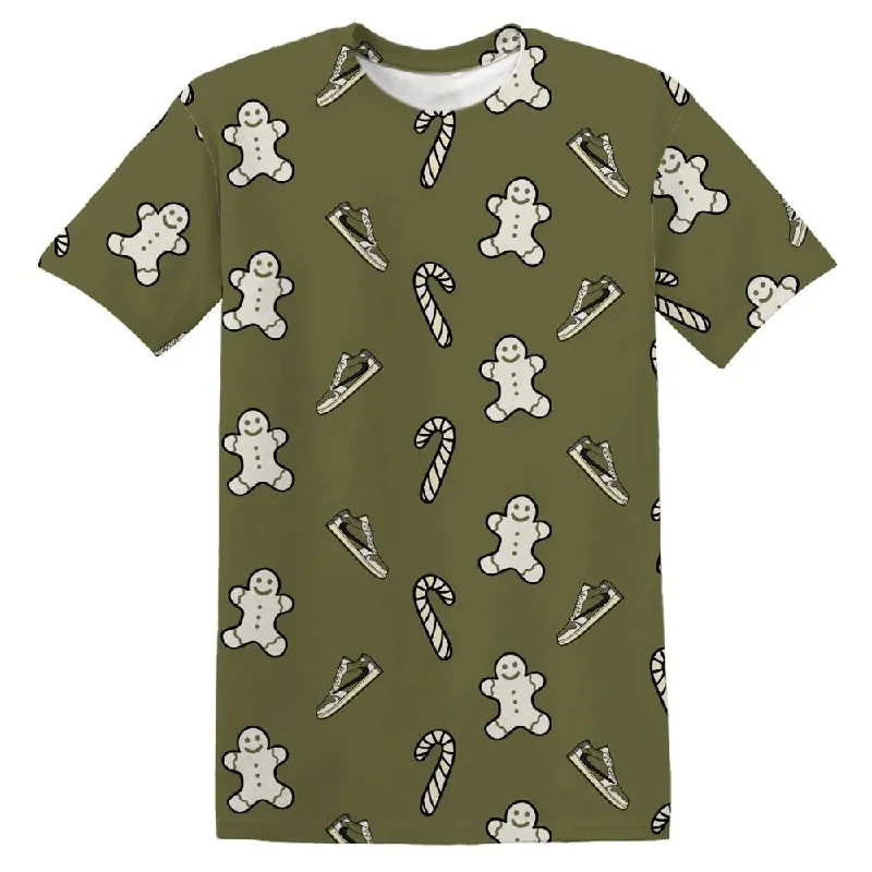 Unisex Casual Wear For All Seasons Medium Olive 1s NastyJamz T-Shirt Match Candy Cookie Kicks All-Over Print Unisex Casual Wear For All Seasons Medium Olive 1s NastyJamz T-Shirt Match Candy Cookie Kicks All-Over Print