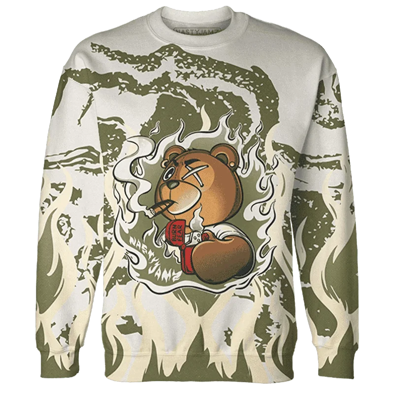 Versatile Clothing For All Genders Comfortable Chic NastyJamz Medium Olive 1s Sweatshirt Match BER Burn Fear All-Over Print Versatile Clothing For All Genders Comfortable Chic NastyJamz Medium Olive 1s Sweatshirt Match BER Burn Fear All-Over Print