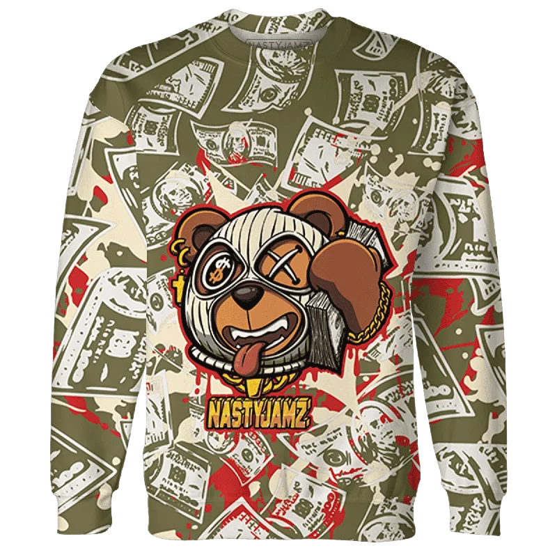 Effortless And Modern Unisex Dressing Seasonal Trends NastyJamz Medium Olive 1s Sweatshirt Match Money Motive BER All-Over Print Effortless And Modern Unisex Dressing Seasonal Trends NastyJamz Medium Olive 1s Sweatshirt Match Money Motive BER All-Over Print
