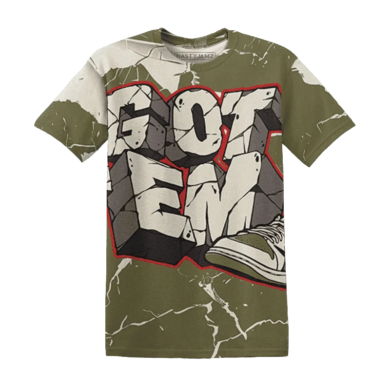 Breathable And Lightweight Unisex Wear NastyJamz Medium Olive 1s T-Shirt Match Got Em All-Over Print Breathable And Lightweight Unisex Wear NastyJamz Medium Olive 1s T-Shirt Match Got Em All-Over Print
