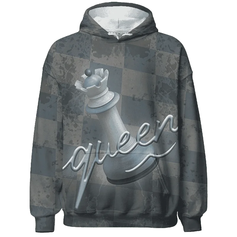 Trendy Unisex On-Trend Fashion Offers NastyJamz Mid Diffused Blue Grey 1s Hoodie Match Black Queen All-Over Print Trendy Unisex On-Trend Fashion Offers NastyJamz Mid Diffused Blue Grey 1s Hoodie Match Black Queen All-Over Print