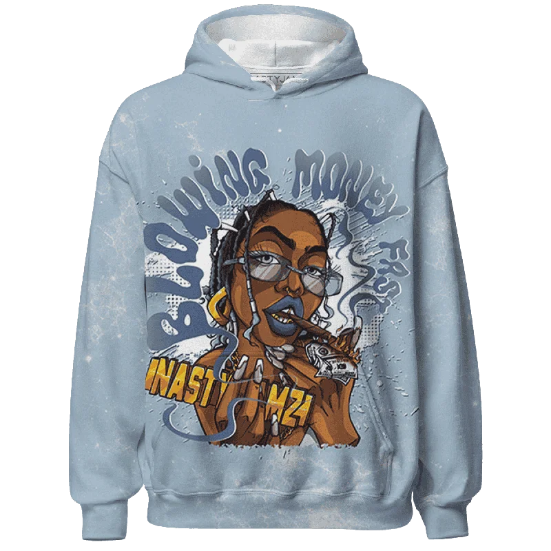 High-Quality Unisex Basics For All Occasions Must Haves NastyJamz Mid Diffused Blue Grey 1s Hoodie Match Blowing Money Fast Girl All-Over Print