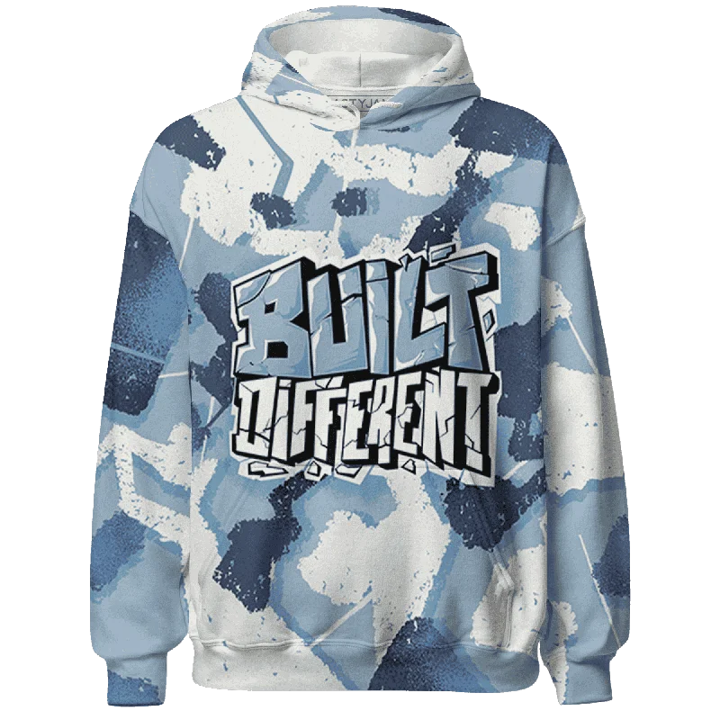 Fashion-Forward Gender-Neutral Outerwear New Arrivals NastyJamz Mid Diffused Blue Grey 1s Hoodie Match Built Different Broken All-Over Print