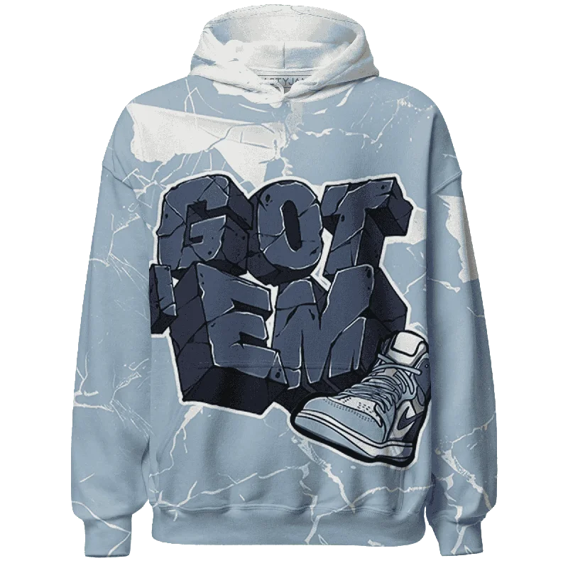 Modern Unisex Wardrobe Staples Shop Sale Items NastyJamz Mid Diffused Blue Grey 1s Hoodie Match Got Em All-Over Print Modern Unisex Wardrobe Staples Shop Sale Items NastyJamz Mid Diffused Blue Grey 1s Hoodie Match Got Em All-Over Print