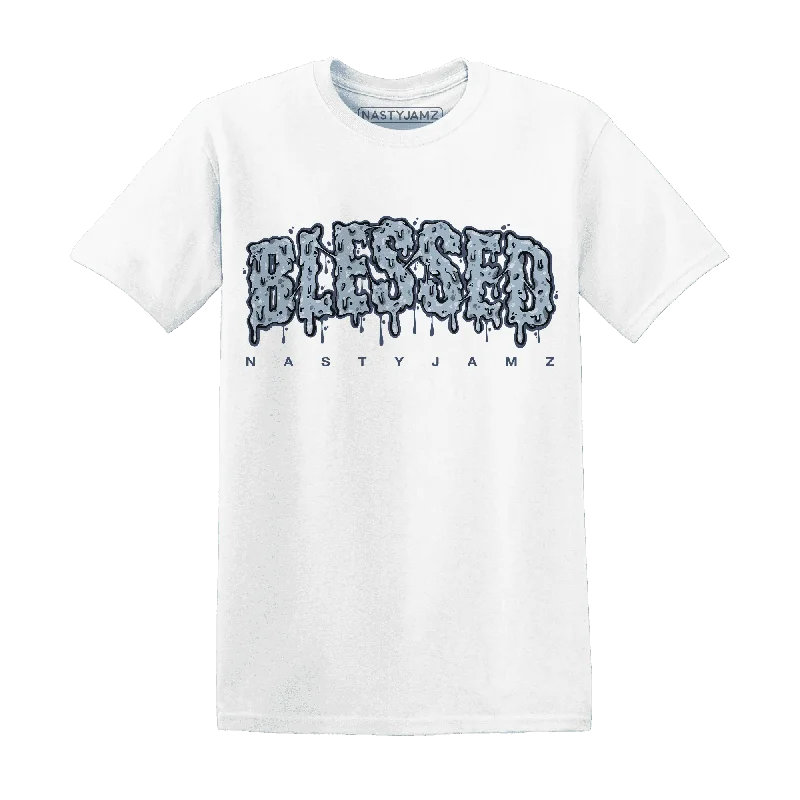 Soft And Breathable Unisex Loungewear Flash Sale Fever NastyJamz Mid Diffused Blue Grey 1s T-Shirt Match Blessed Text Soft And Breathable Unisex Loungewear Flash Sale Fever NastyJamz Mid Diffused Blue Grey 1s T-Shirt Match Blessed Text