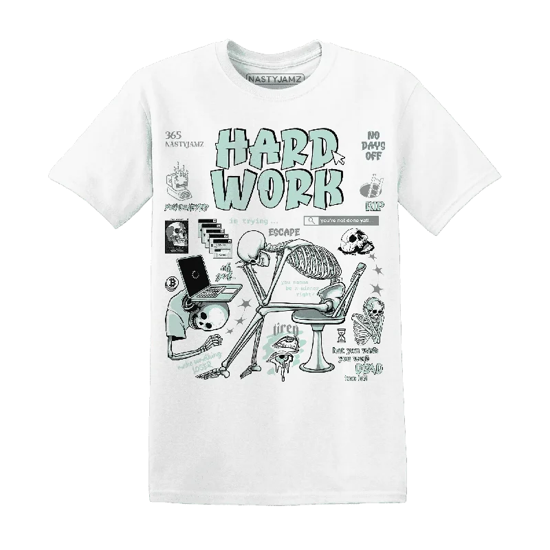 Minimalist Unisex Fashion Essentials The Latest Trends NastyJamz AF 1 Low Jade Ice White T-Shirt Match Hard Work Minimalist Unisex Fashion Essentials The Latest Trends NastyJamz AF 1 Low Jade Ice White T-Shirt Match Hard Work
