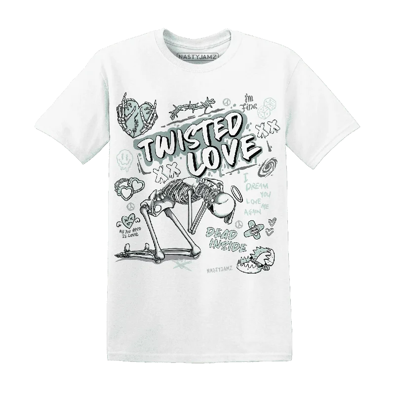 Oversized Unisex Fashion Pieces Chic Styles NastyJamz AF 1 Low Jade Ice White T-Shirt Match Twisted Love Oversized Unisex Fashion Pieces Chic Styles NastyJamz AF 1 Low Jade Ice White T-Shirt Match Twisted Love