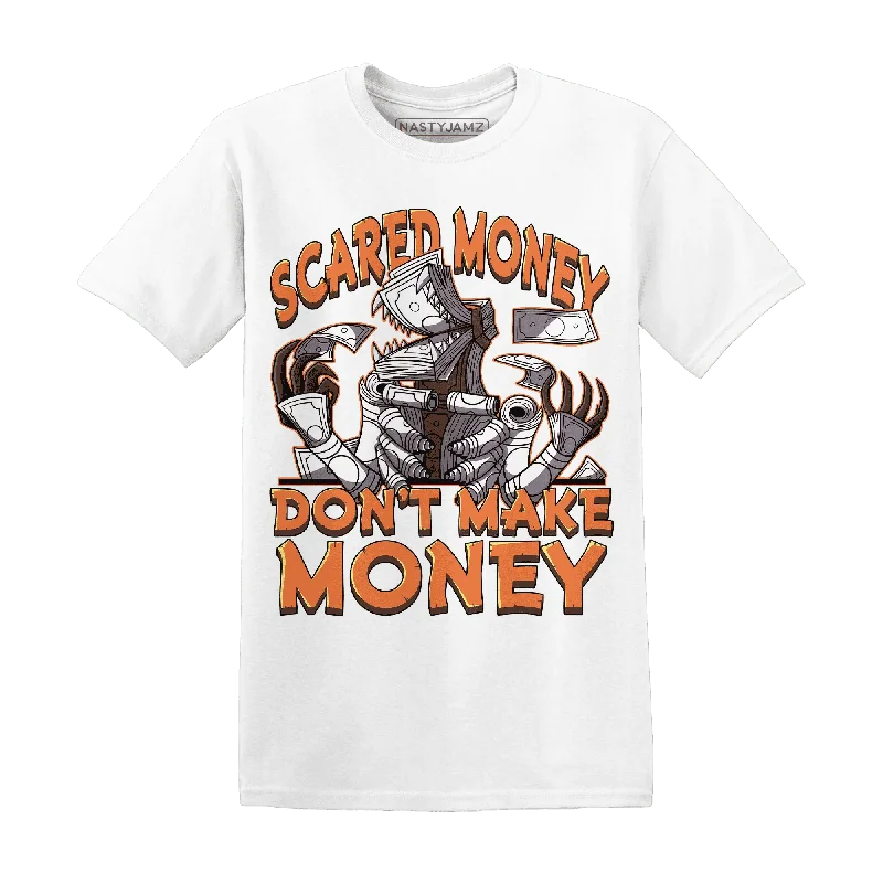 Oversized Unisex Fashion Pieces Seize Bargains NastyJamz AM TW White Orange T-Shirt Match Scared Money Oversized Unisex Fashion Pieces Seize Bargains NastyJamz AM TW White Orange T-Shirt Match Scared Money