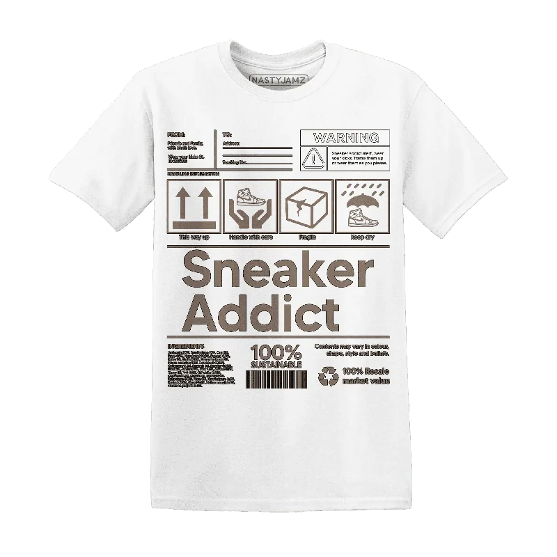 Elegant And Minimal Gender-Free Clothing Style Redefined NastyJamz Low Mocha 1s T-Shirt Match Sneaker Addict