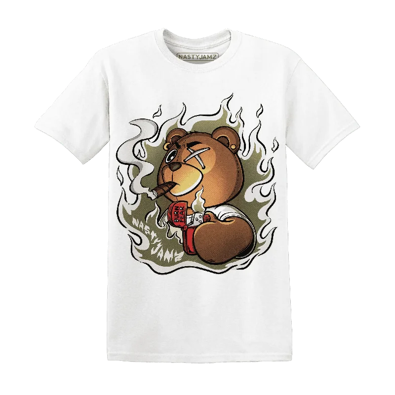 Breathable And Lightweight Unisex Wear Budget-Friendly Fashion NastyJamz Medium Olive 1s T-Shirt Match BER Burn Fear Breathable And Lightweight Unisex Wear Budget-Friendly Fashion NastyJamz Medium Olive 1s T-Shirt Match BER Burn Fear