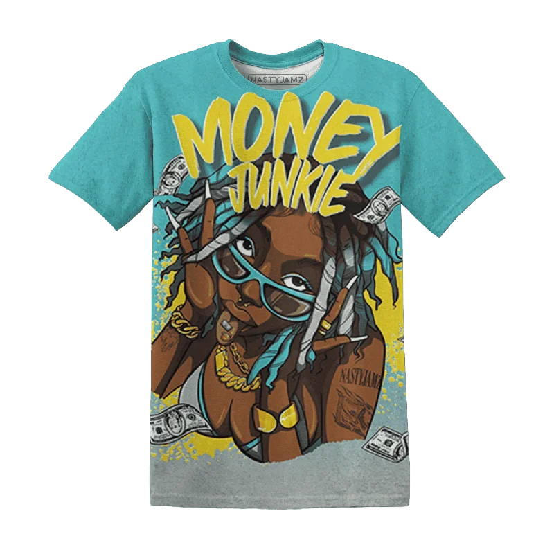Urban-Inspired Unisex Fashion Pieces NastyJamz NBL Cyan Burst 9060 T-Shirt Match Money Junkie All-Over Print Urban-Inspired Unisex Fashion Pieces NastyJamz NBL Cyan Burst 9060 T-Shirt Match Money Junkie All-Over Print