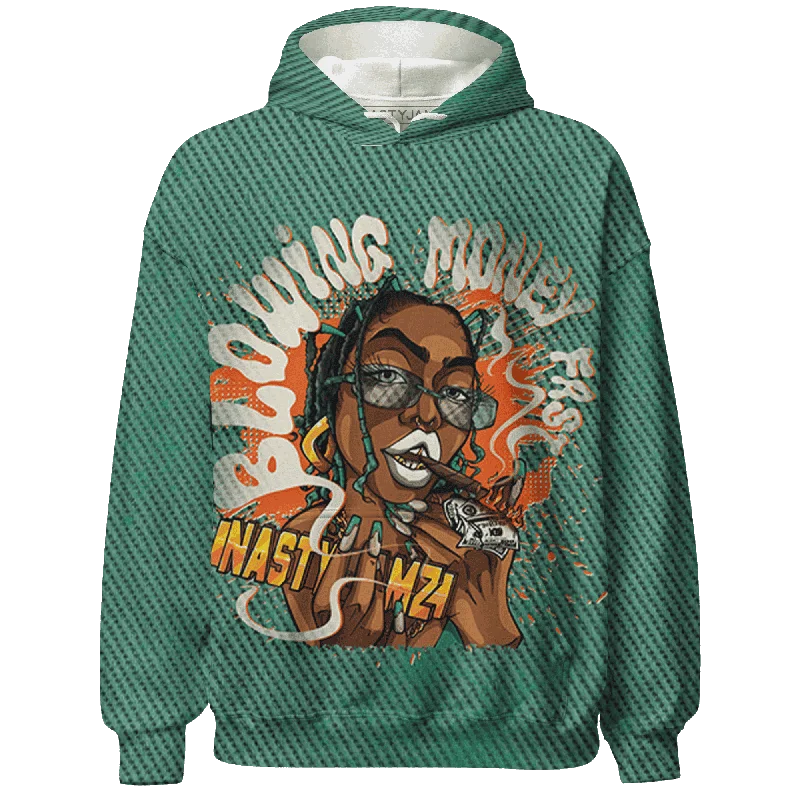 Sleek And Contemporary Gender-Free Outfits New Styles Just In NastyJamz Nina CN Abney 3s Hoodie Match Blowing Money Fast Girl All-Over Print