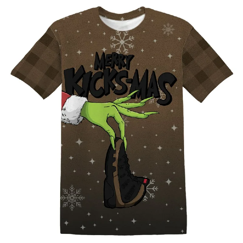 Versatile Unisex Layering Pieces Olive 9s NastyJamz T-Shirt Match Merry Kicksmas All-Over Print Versatile Unisex Layering Pieces Olive 9s NastyJamz T-Shirt Match Merry Kicksmas All-Over Print