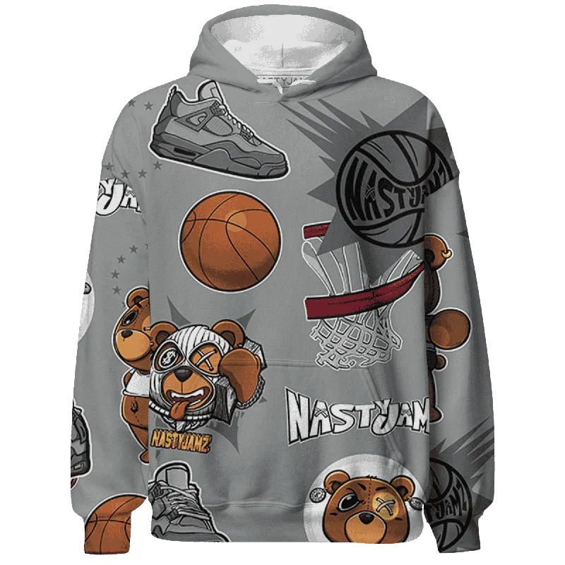 Trendy Unisex Clearance Sale, All Cheap NastyJamz Paris Cement Olympics 4s Hoodie Match BER Icon Wallpapers All-Over Print