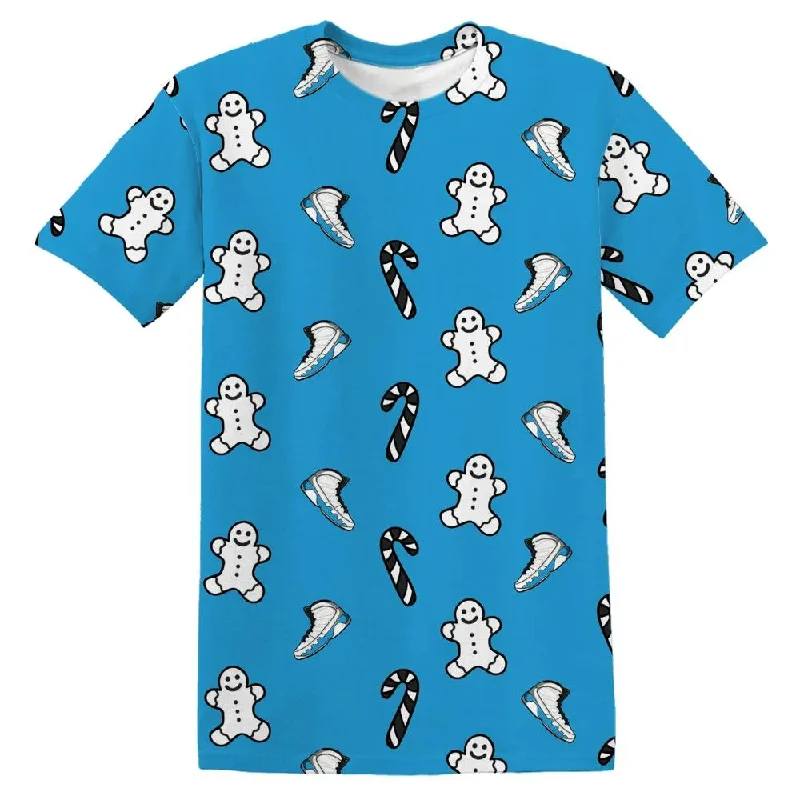 Unisex Casual Fashion Trends Powder Blue 9s NastyJamz T-Shirt Match Candy Cookie Kicks All-Over Print Unisex Casual Fashion Trends Powder Blue 9s NastyJamz T-Shirt Match Candy Cookie Kicks All-Over Print