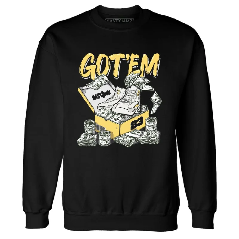 Stylish Unisex Outfit Ideas Urban Elegance Deals PT Metallic Gold White 12s NastyJamz Sweatshirt Match Dollar Sneaker Box Stylish Unisex Outfit Ideas Urban Elegance Deals PT Metallic Gold White 12s NastyJamz Sweatshirt Match Dollar Sneaker Box