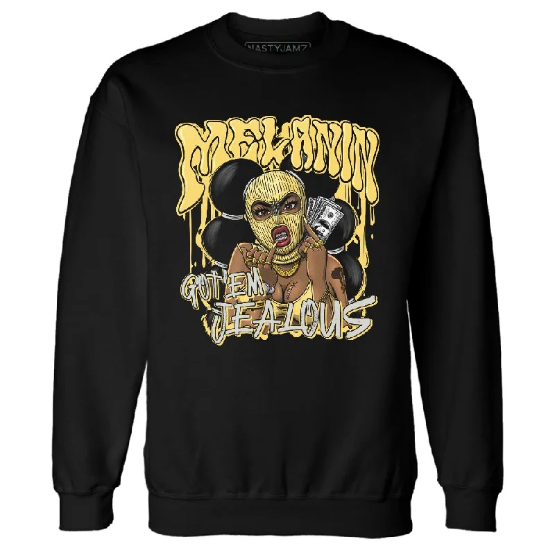 Casual Yet Sophisticated Unisex Fashion Relaxed Style PT Metallic Gold White 12s NastyJamz Sweatshirt Match Melanin Got Em Jealous Casual Yet Sophisticated Unisex Fashion Relaxed Style PT Metallic Gold White 12s NastyJamz Sweatshirt Match Melanin Got Em Jealous